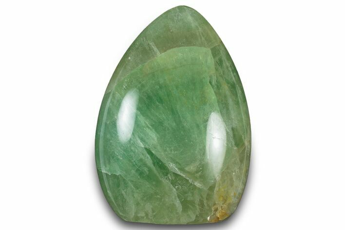 Free-Standing, Polished Green Fluorite - Madagascar #304772